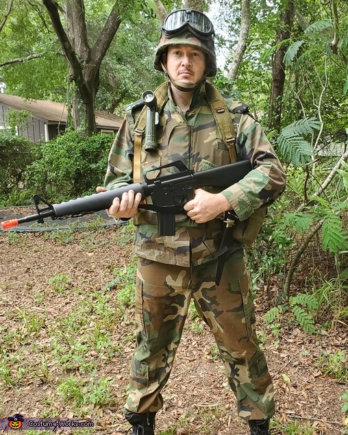 85' Special Forces Army Soldier Costume