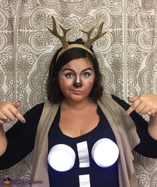 A Deer in Headlights Costume