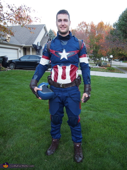 captain america the first avenger costume back