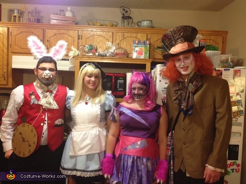 Dark Mad Hatter Family Costume Halloween Alice In Wonderland Fancy