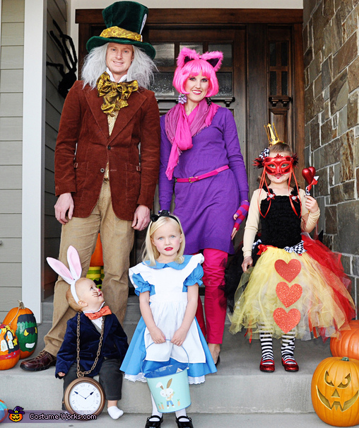 Coolest Alice in Wonderland Family Costume