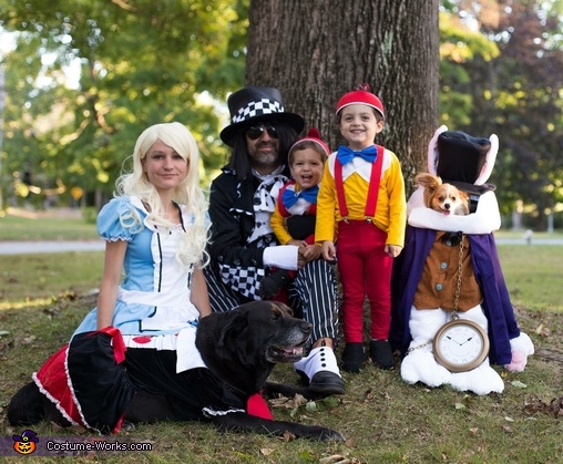 Alice in Wonderland Family Costume