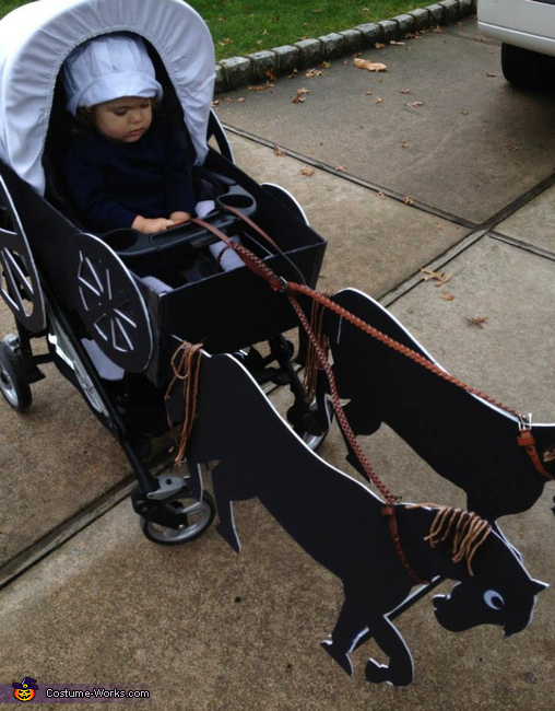 Amish Girl in a Buggy Costume