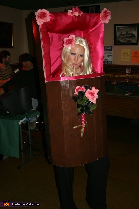 Anna Nicole Smith with Casket Costume