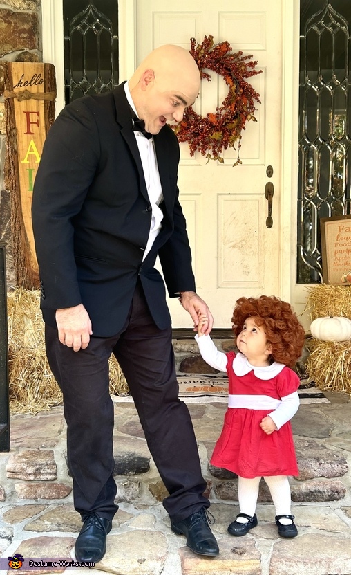 Annie and Daddy Warbucks Costume