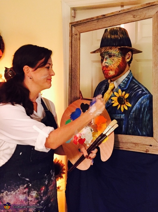 Artist painting Van Gogh Couples Costume