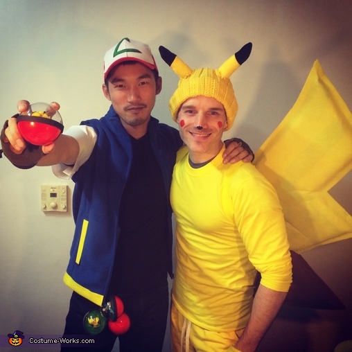 Pikachu and ash costume  Pokemon halloween costume, Couples halloween  outfits, Pikachu halloween costume
