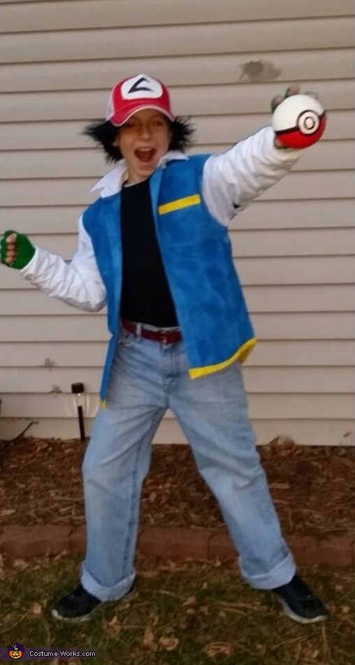 DIY Ash Ketchum Costume  Ash ketchum costume, Pokemon costumes