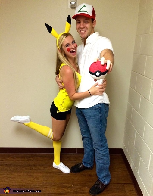 Ash and Pikachu Couples Costume