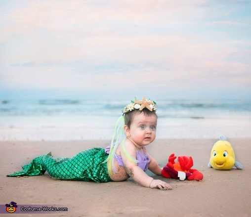 Baby Mermaid Costume | Halloween Party Costumes - Photo 2/3