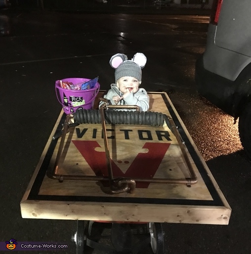 Baby Mouse in a Mouse Trap Costume