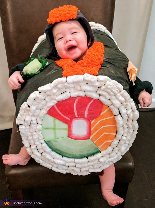 homemade sushi roll costume