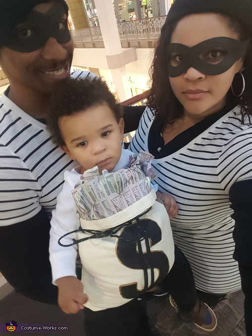 Bank Robbers and Money Bag Costume