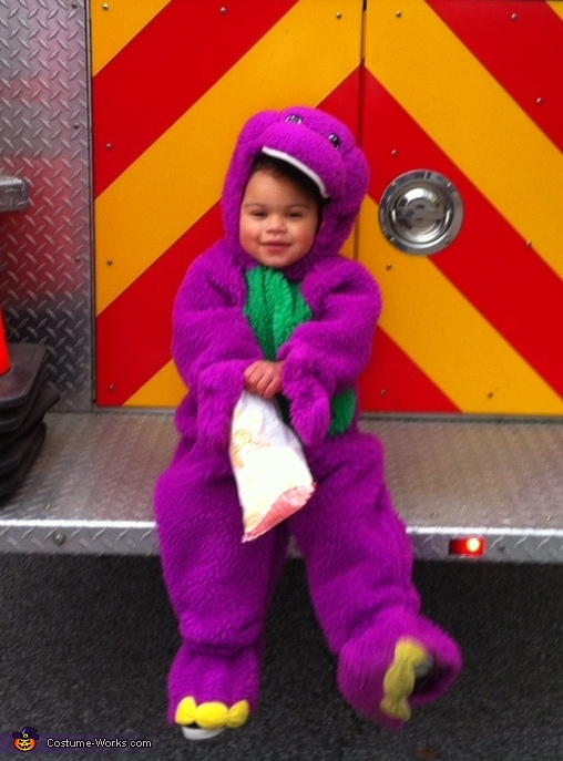 Barney is a Dinosaur Costume