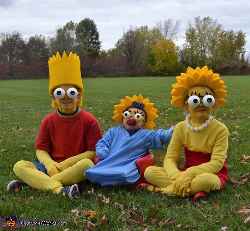 Bart, Lisa and Maggie Simpson Costume