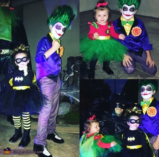 Batman with his baby Joker, Batgirl and the Joker Costume - Photo 4/4