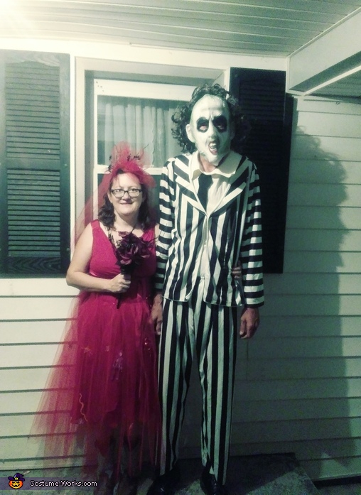 Beetlejuice and his Bride Costume | Coolest DIY Costumes