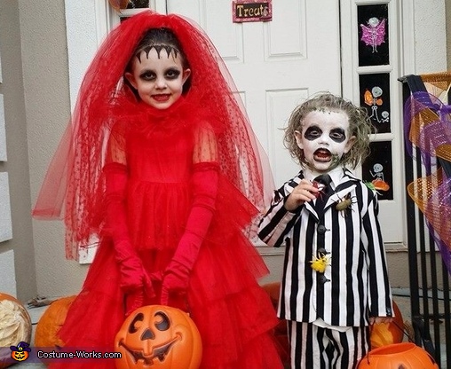 Beetlejuice and Lydia Costume