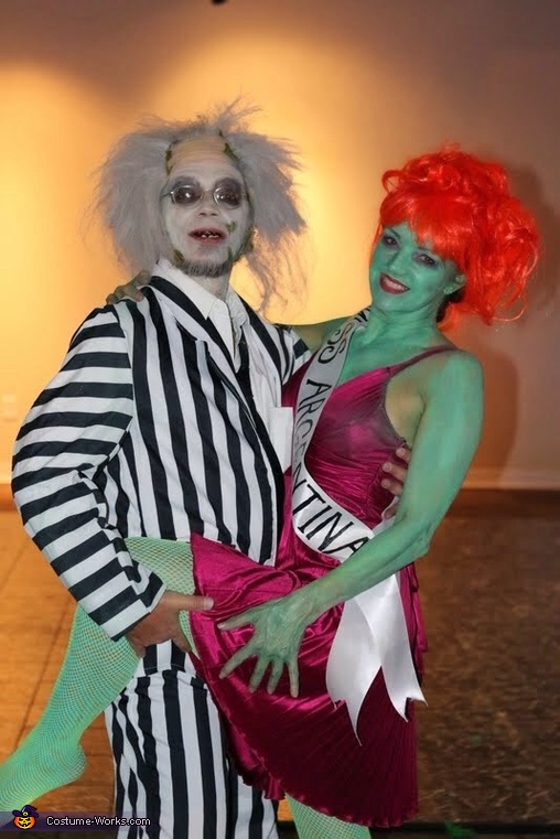 Beetlejuice and Miss Argentina Costumes | No-Sew DIY Costumes