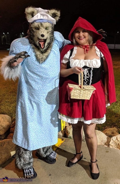 red riding hood and wolf costume
