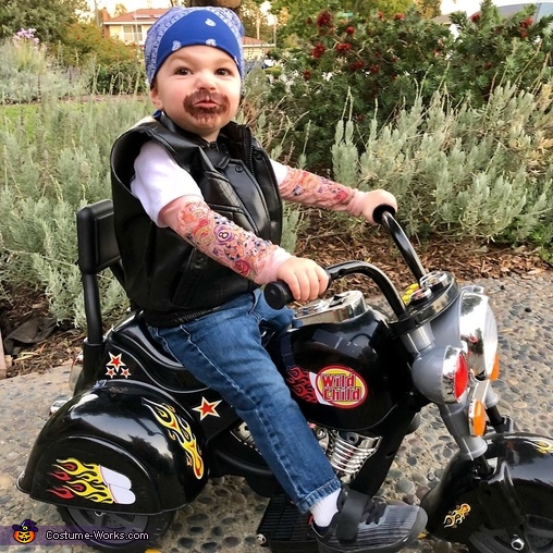 Biker Baby Costume | No-Sew DIY Costumes