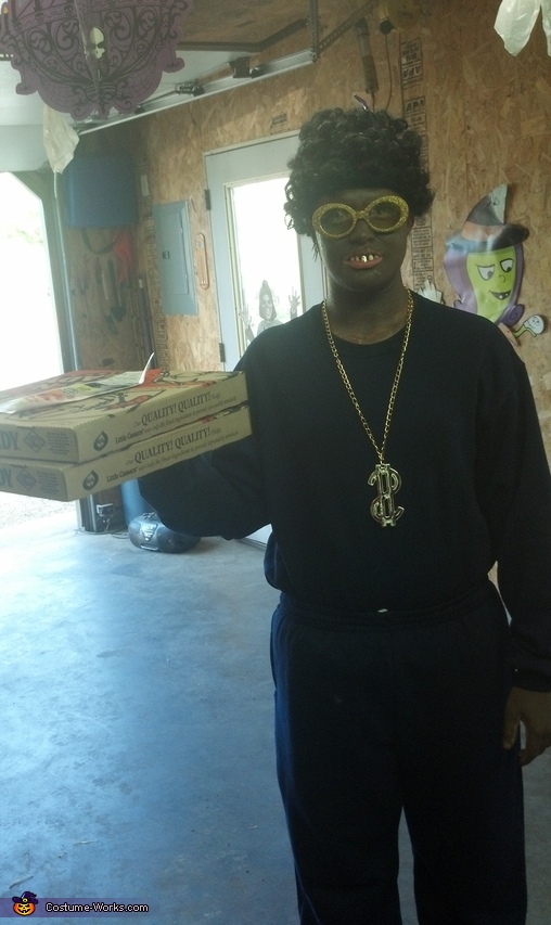 Blue Streak Pizza Delivery Man Costume