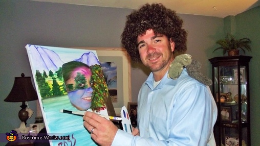 Bob Ross and his Happy Trees Costume