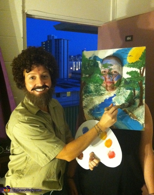 Bob Ross Halloween Costumes & Wigs 