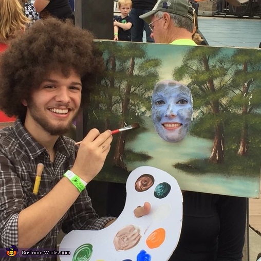 Bob Ross and His Painting Costume