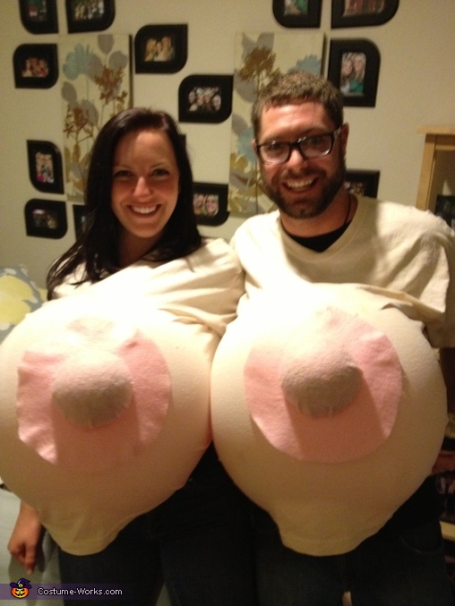 Funny halloween costume big boobs Boobs Couples Halloween Costume Photo 2 2
