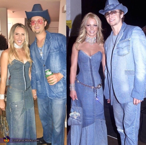 Iconic 2001: Britney Spears & Justin Timberlake #itsbritneybitch ⁣ I made  this deconstructed jean skirt with denim train & donated it.... | Instagram