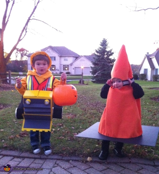 Baby traffic cone store costume