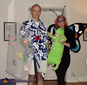 The Butterfly Catcher, Butterfly and Caterpillar Family Costume