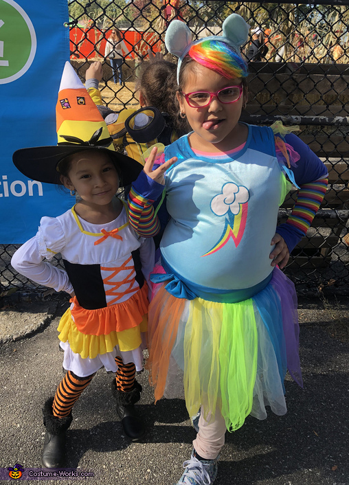 Candy Corn and Rainbow Dash Costume