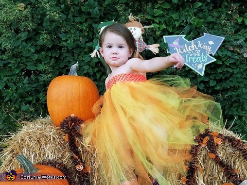 Candy Corn Witch Costume