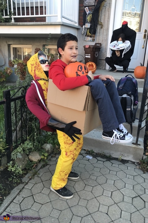 Carried by a Stranger in a Box Costume