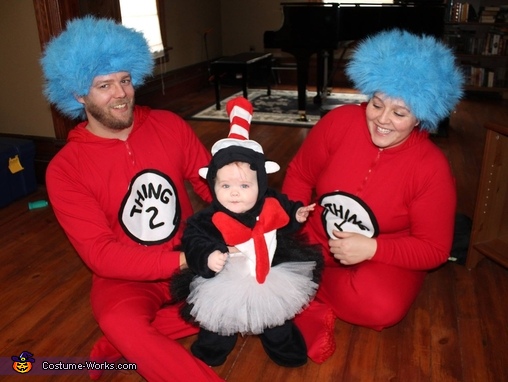 Cat in the Hat Family Costume