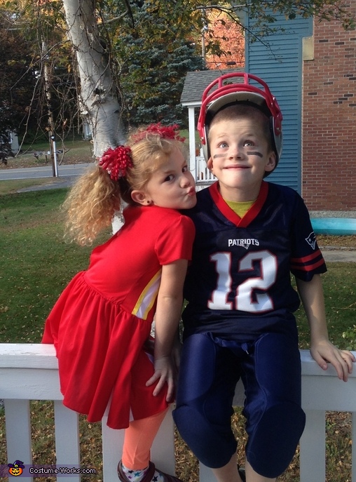 Cheerleader and Football Player Kids Halloween Costume