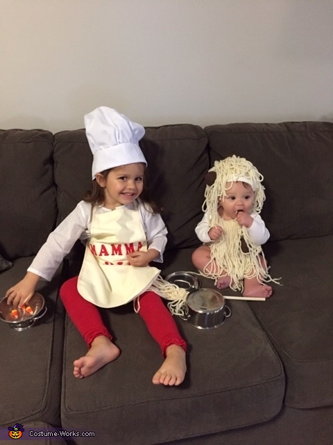 Chef Mamma Mia and Spaghetti and Meatballs Costume