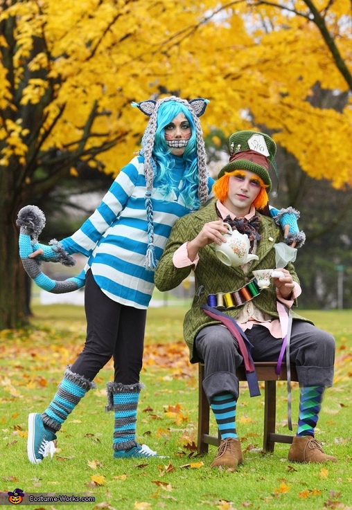 Cheshire Cat and Mad Hatter Costume