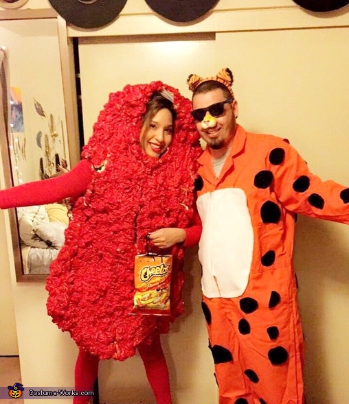 Chester the Cheetah and his Hot Cheeto Costume