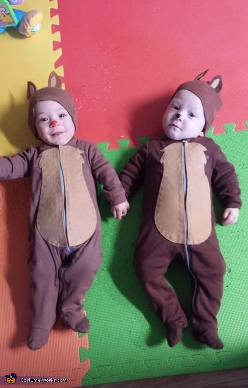 Twins Chip and Dale Chipmunks Costume