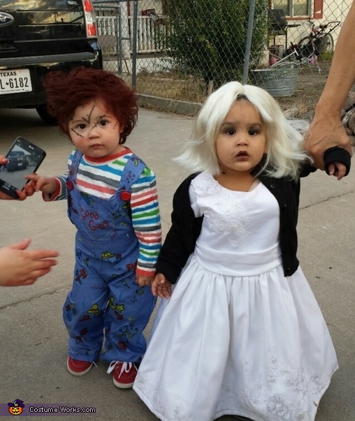Chucky and Bride of Chucky Halloween Costumes for Babies