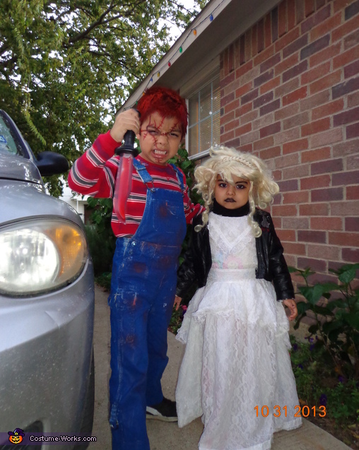 Chucky and Bride of Chucky Homemade Halloween Costume