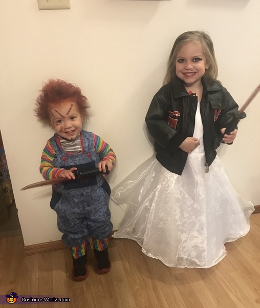 Chucky and his Bride Kids Costume | Best DIY Costumes