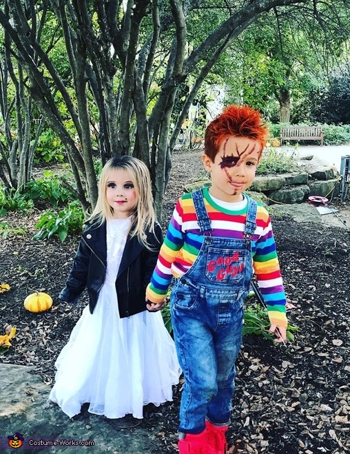 Chucky And Tiffany Halloween Costume Bride Of Chucky Costume, Chucky ...