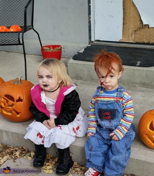 Chucky and his shop bride halloween costumes