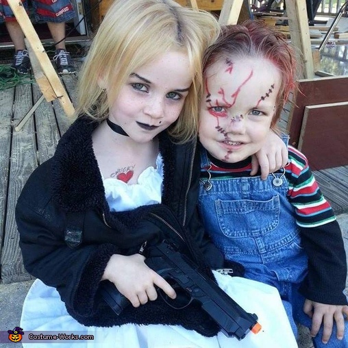 Chucky & Tiffany Kids Costume