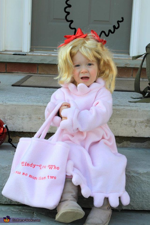 Dr. Seuss Cindy Lou Who Character Costume for Girls - Photo 3/3
