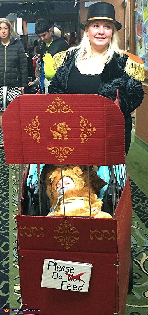 Circus Lion with Ringmaster Costume